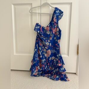 Floral One Shoulder Dress
